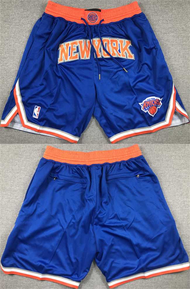 Mens New Yok Knicks Royal Shorts